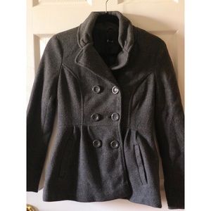 PERFECT GREY PEACOAT